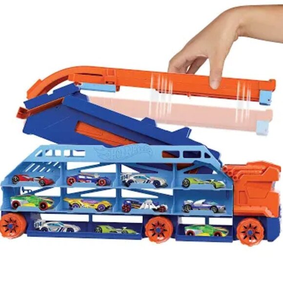 Hot Wheels Other - Hot Wheels City Speed Drop Transport Hauler